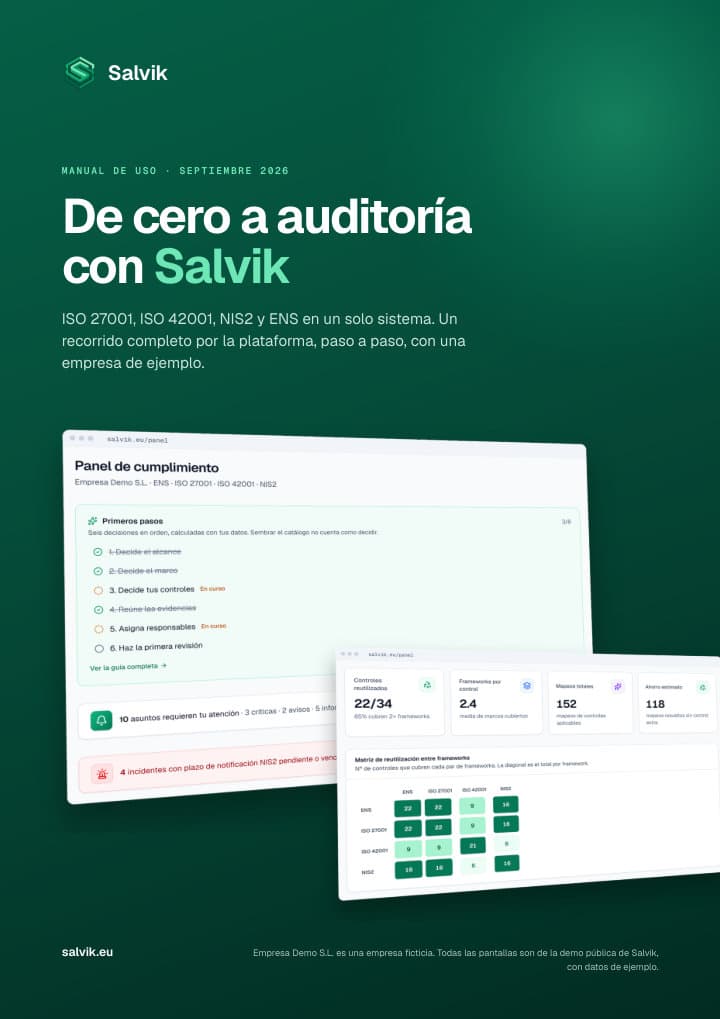 Portada del manual «De cero a auditoría con Salvik»